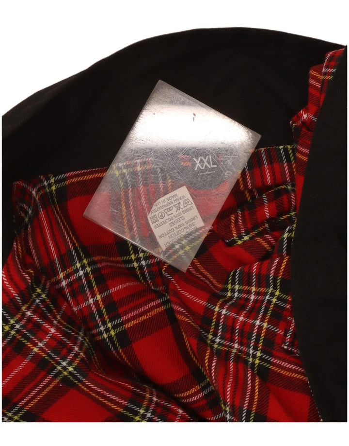 Vintage Mens Bomber Jacket UK 44 2XL Black Polyester