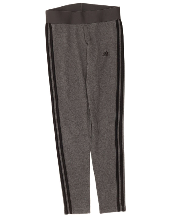 Adidas Womens Leggings UK 8/10 Small  Grey