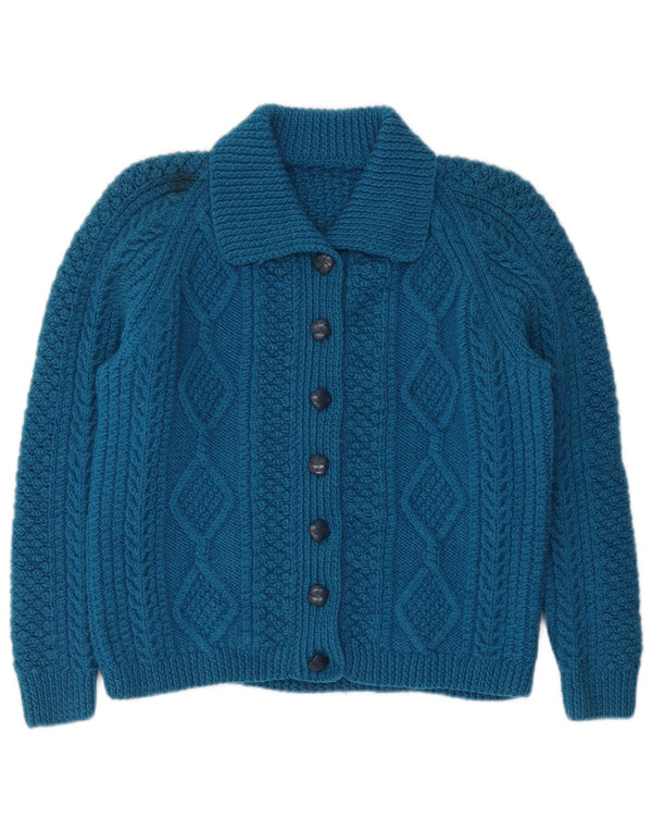 Vintage Womens Cardigan Sweater UK 10 Small Blue