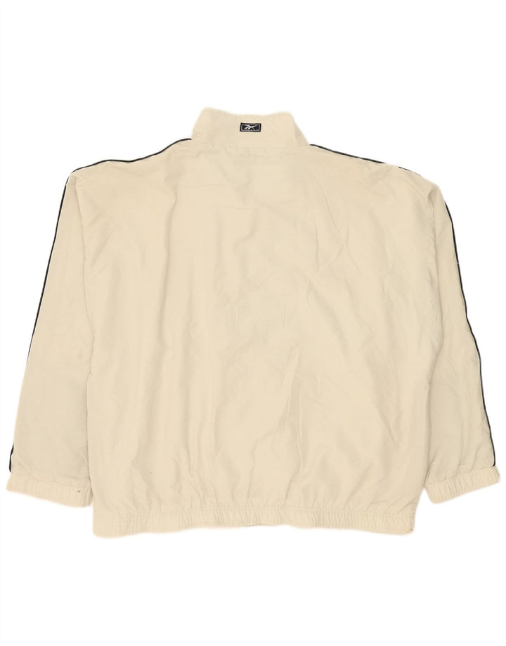 Reebok Mens Tracksuit Top Jacket 2XL White Polyester