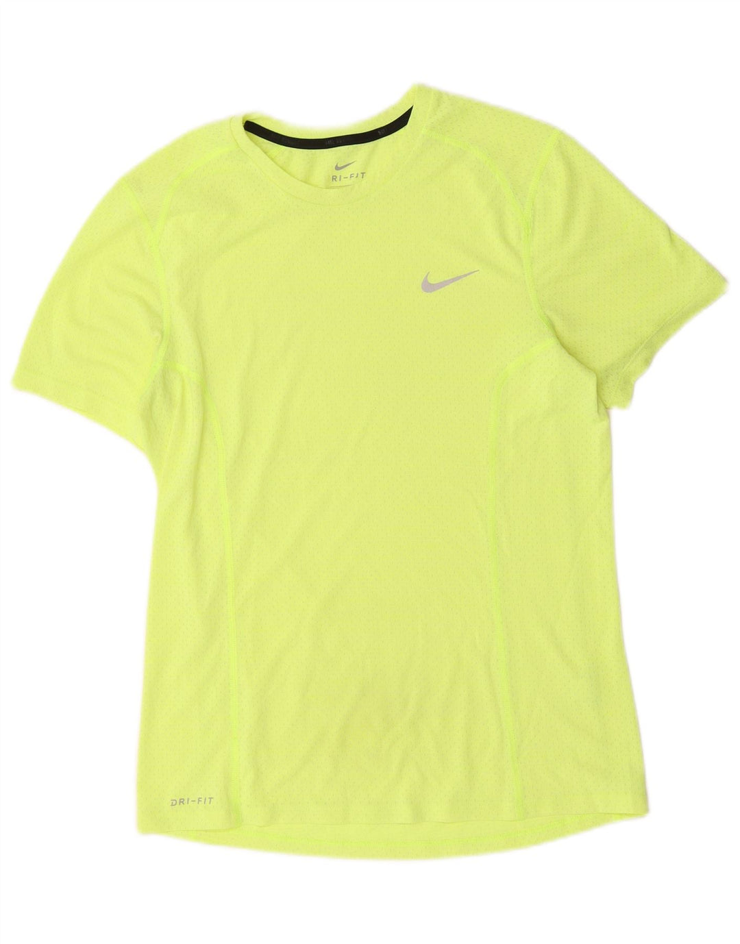 Nike Mens Dri Fit T-Shirt Top Small Yellow