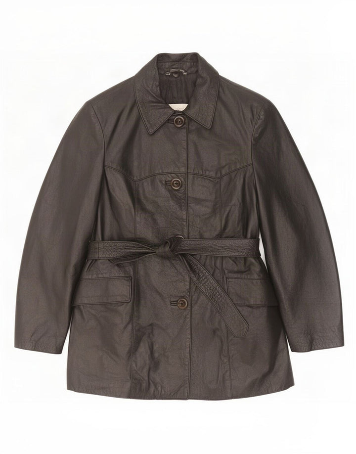 Diletta Lelli Womens Leather Jacket IT 40 Small Black