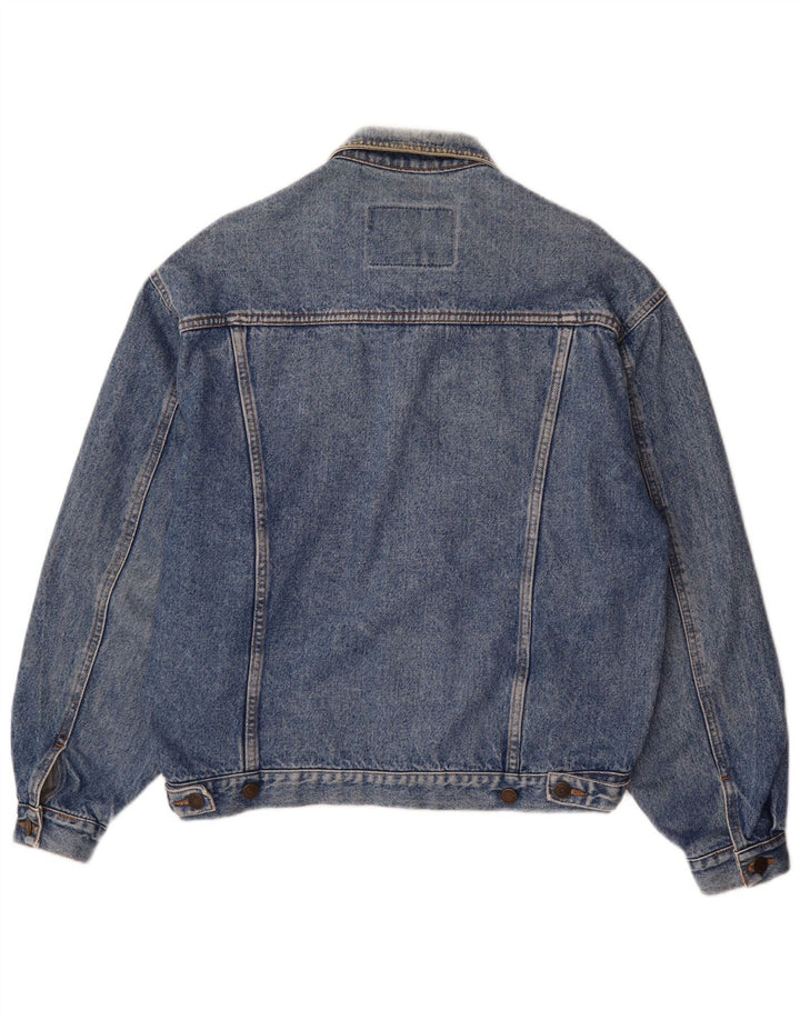 Casucci Mens Denim Jacket UK 38 Medium Blue Cotton