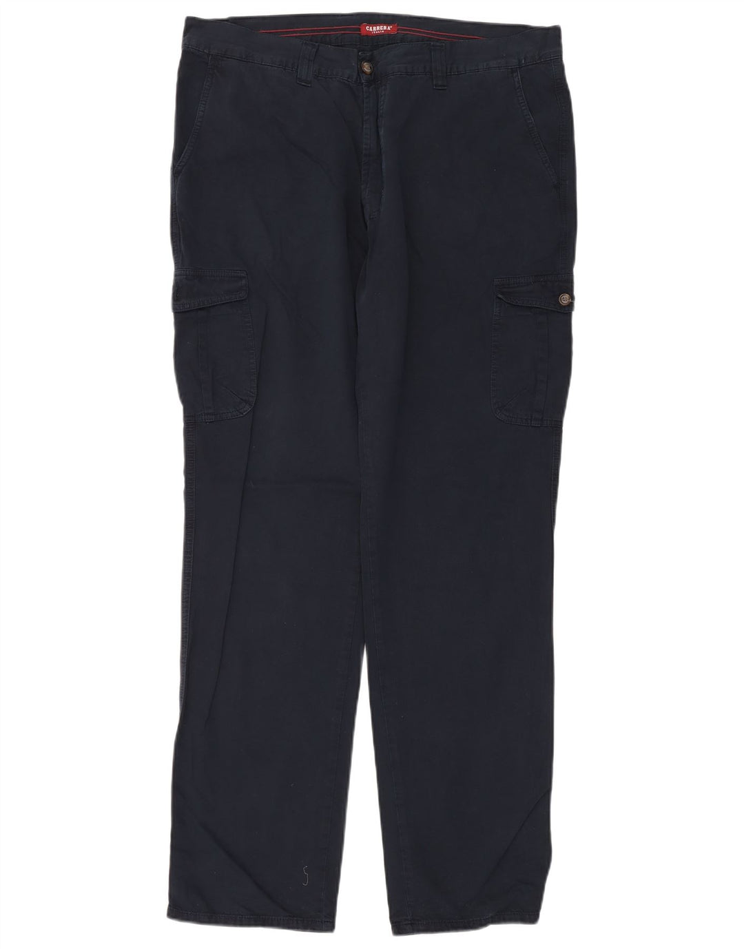 Carrera Mens Straight Regular Cargo Trousers W38 L34 Navy Blue Cotton
