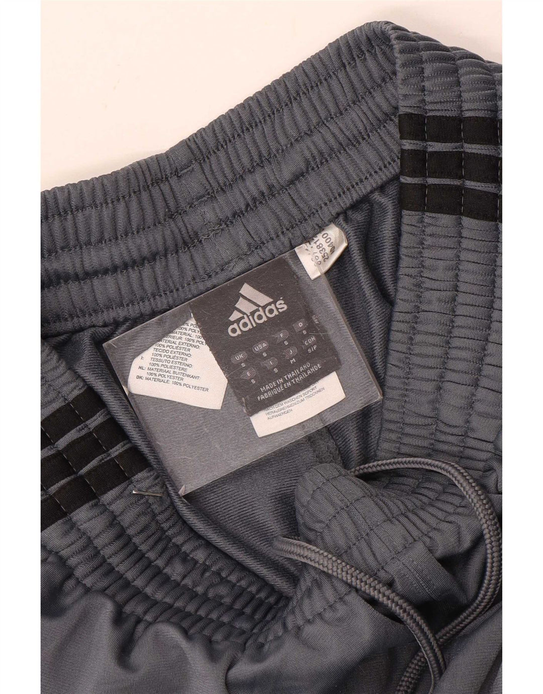 Adidas Mens Tracksuit Trousers Small Grey Polyester