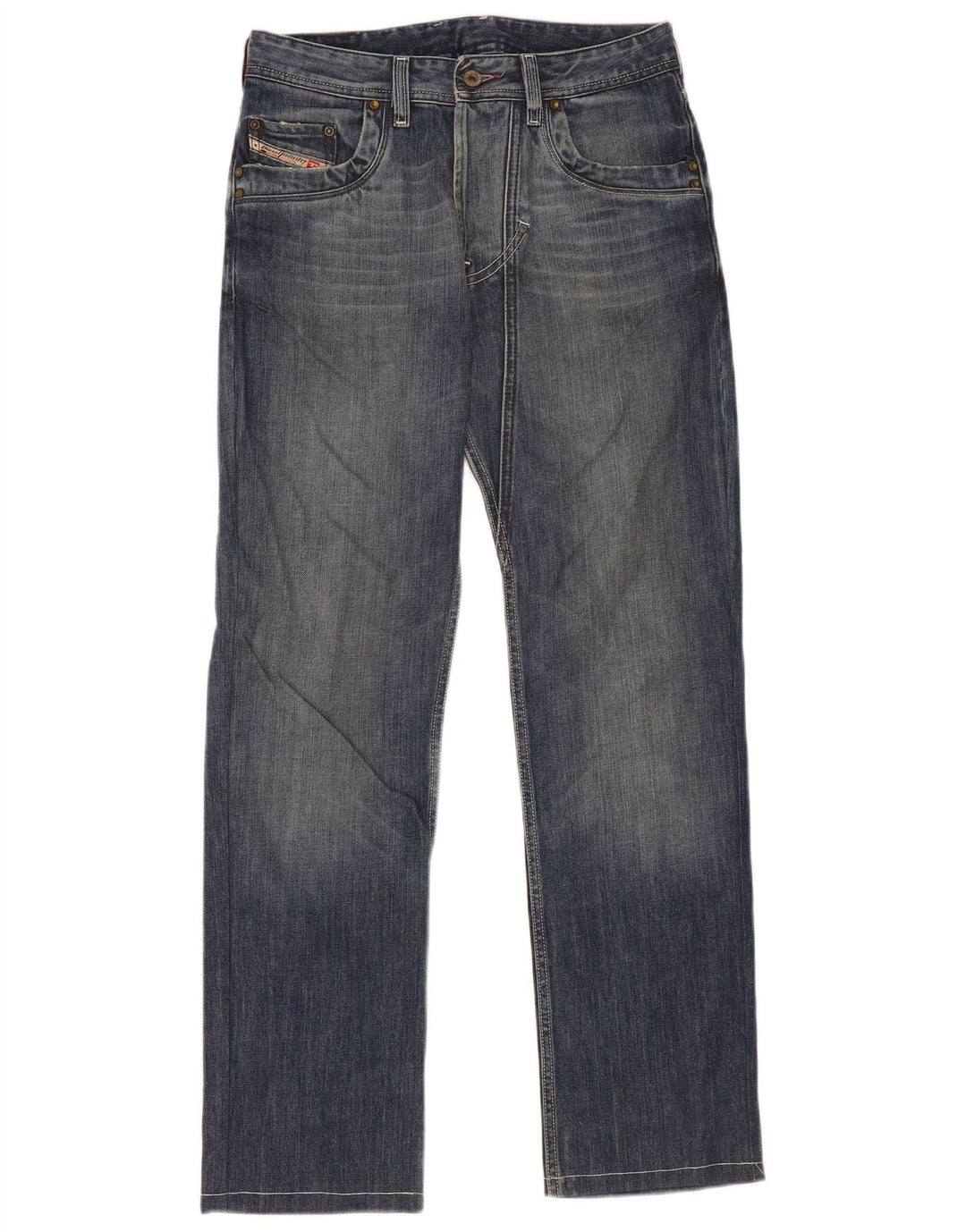 Diesel Mens Straight Jeans W29 L32 Blue Cotton