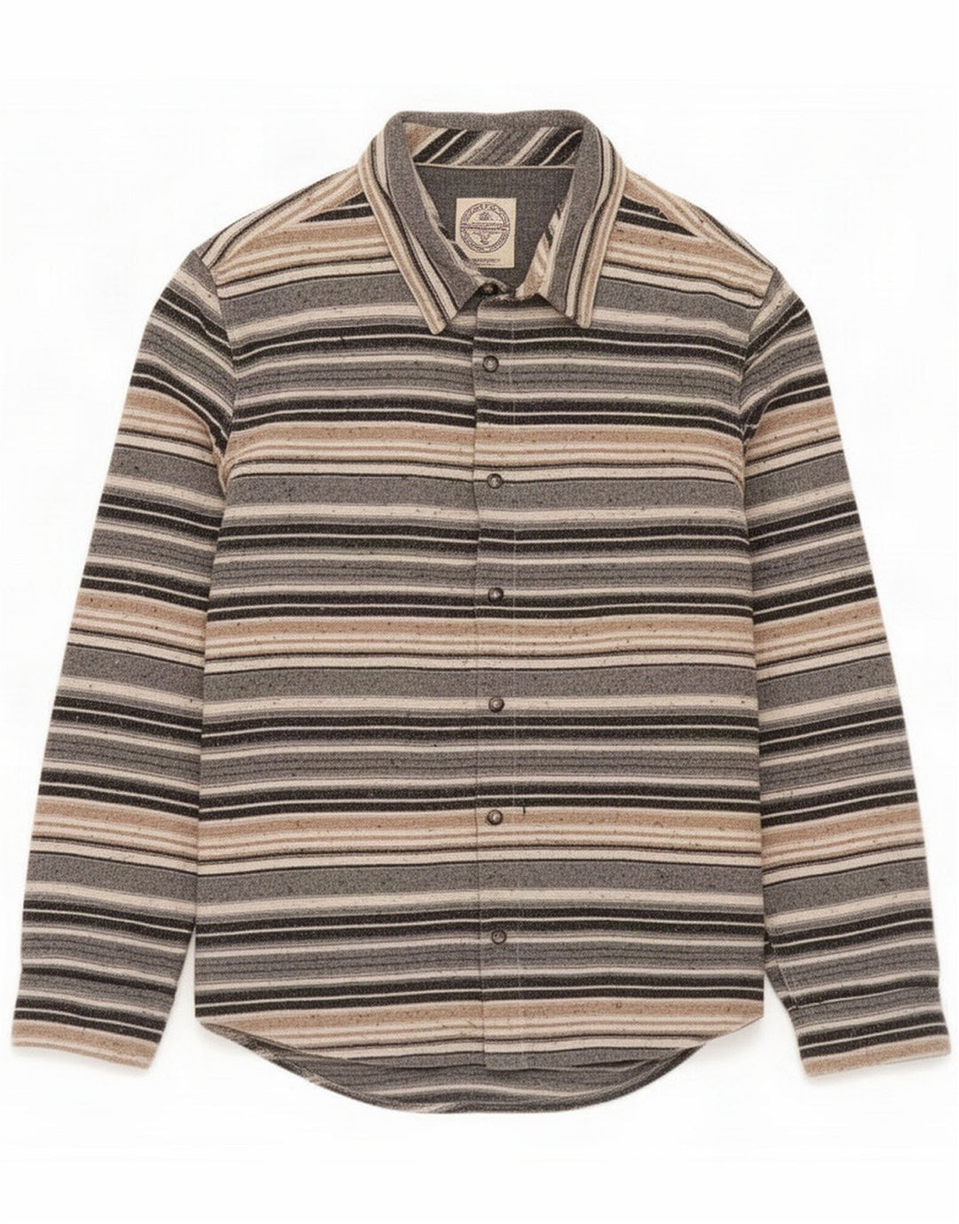 Fat Face Mens Flannel Shirt Large Multicoloured Striped Cotton