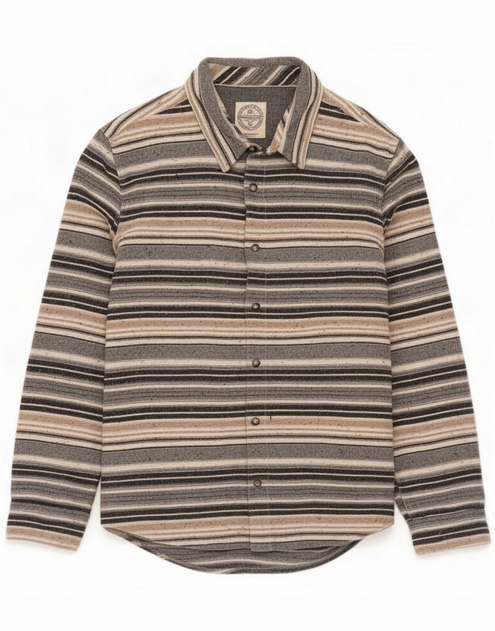 Fat Face Mens Flannel Shirt Large Multicoloured Striped Cotton