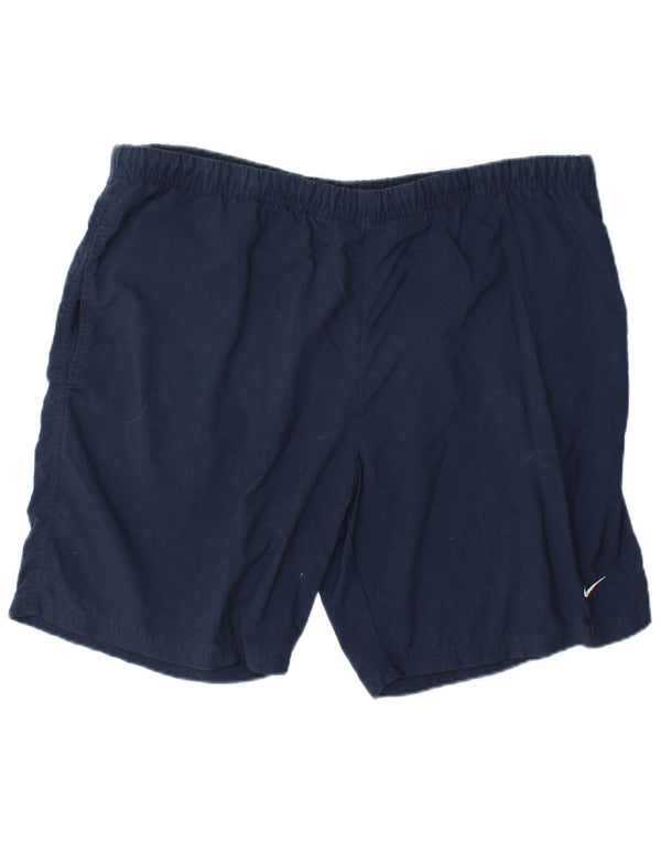Nike Mens Sport Shorts UK 46/47 XL Navy Blue Nylon