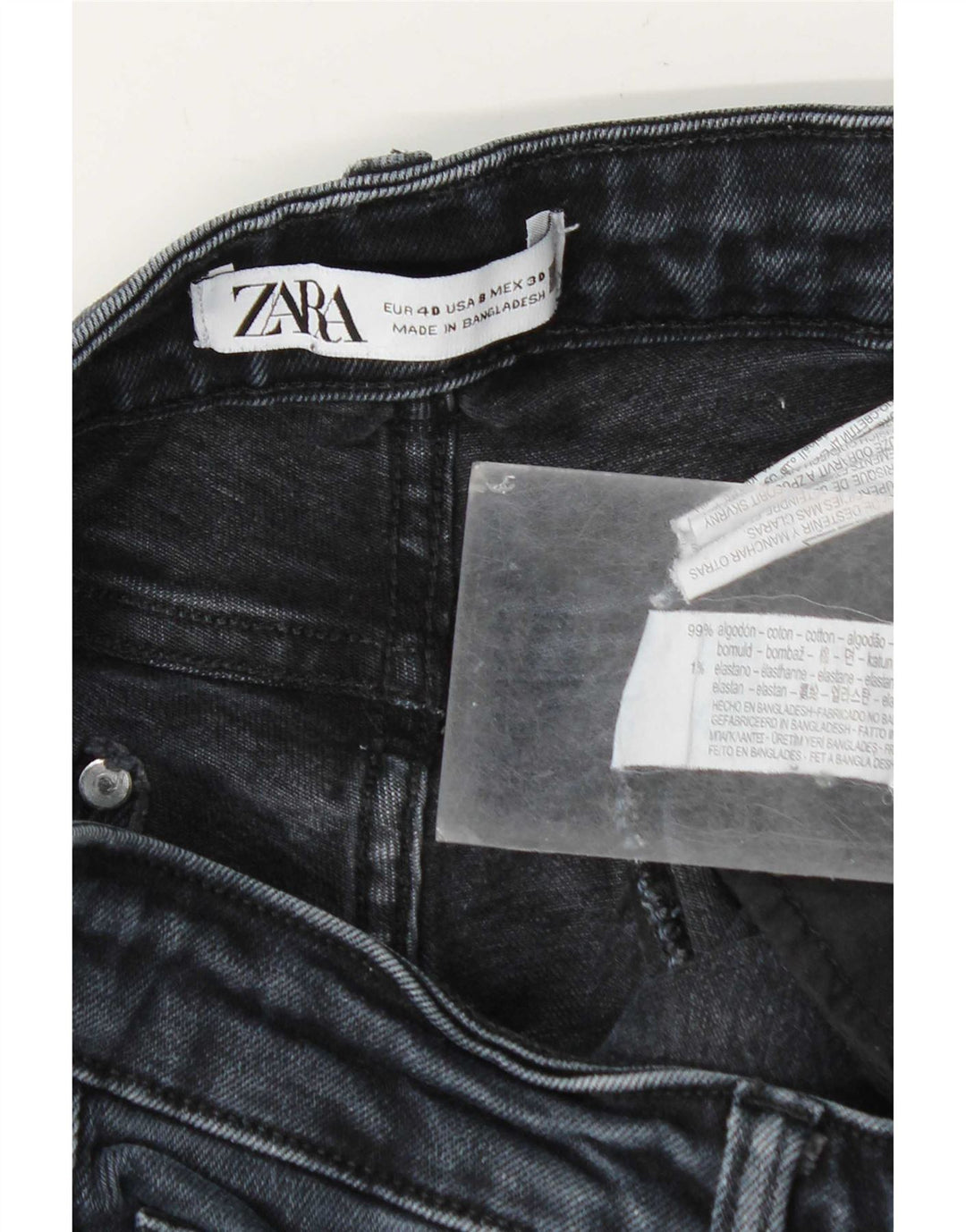 Zara Womens Slim Jeans EU 40 Medium W30 L26 Navy Blue Cotton