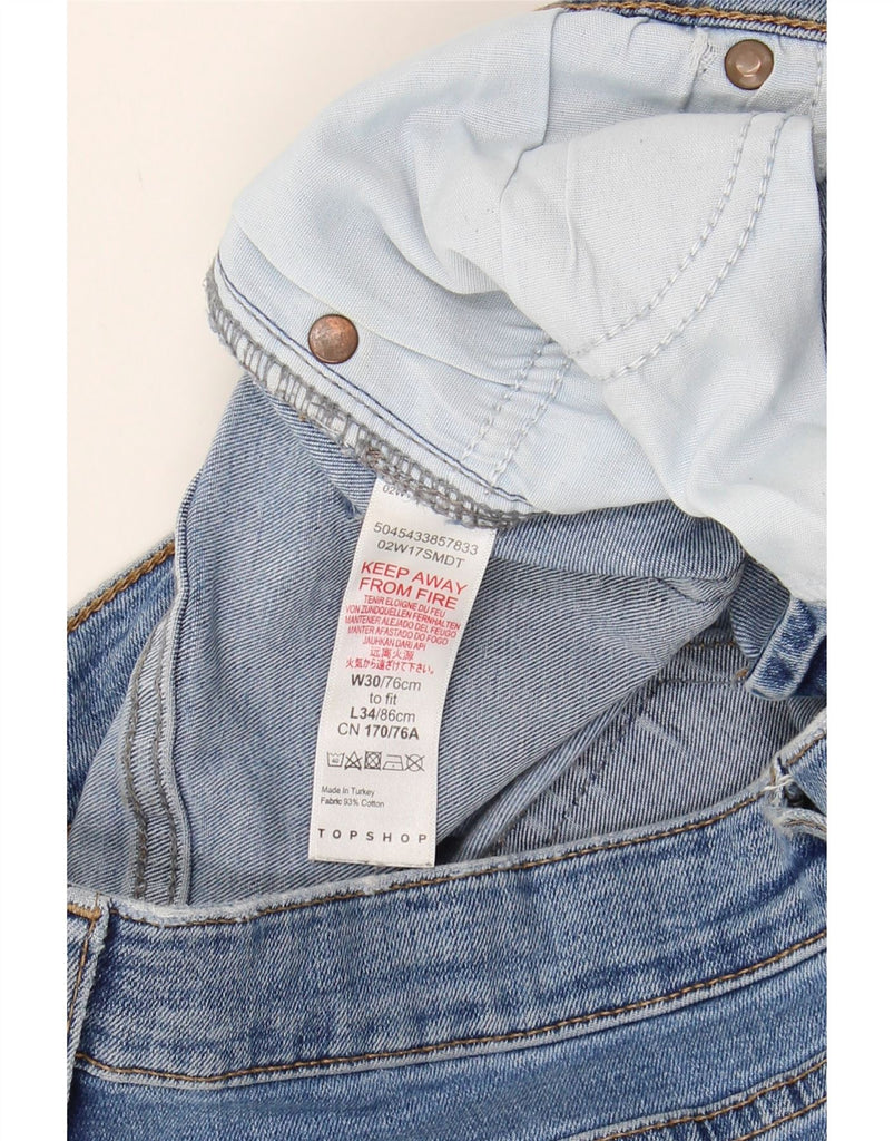 TOPSHOP Womens Skinny Jeans W30 L34 Blue Cotton Vintage Topshop and Second-Hand Topshop from Messina Hembry 