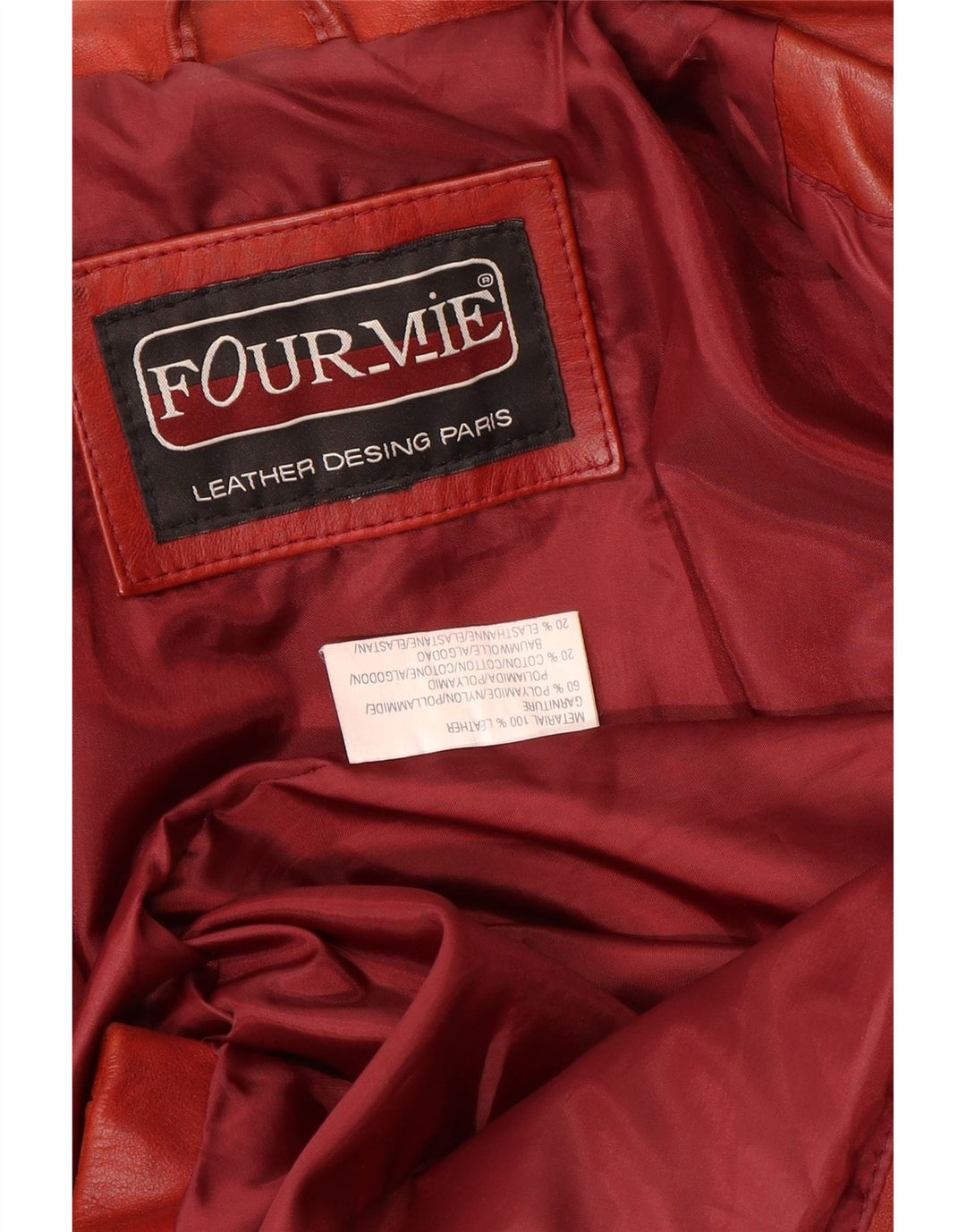 VINTAGE Womens 3 Button Leather Blazer Jacket UK 14 Medium Red Leather