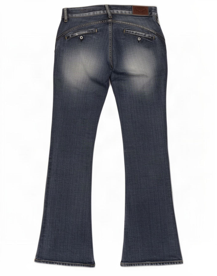 Replay Mens Cargo Bootcut Jeans W30 L32 Blue Cotton