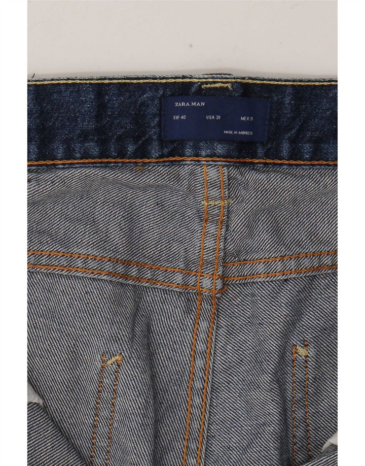 Zara Mens Straight Jeans EU 40 Medium W31 L30 Blue