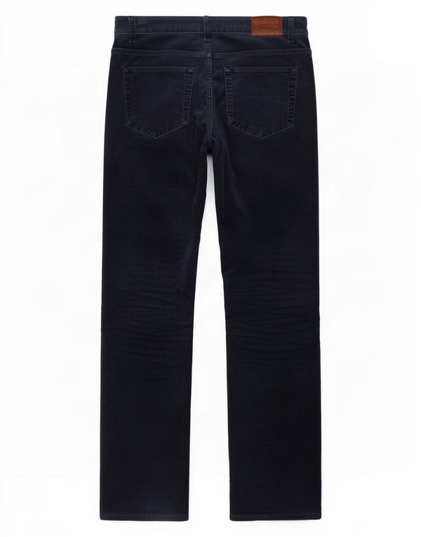 Gant Mens Jason Regular Fit Corduroy Trousers W36 L34 Navy Blue Cotton