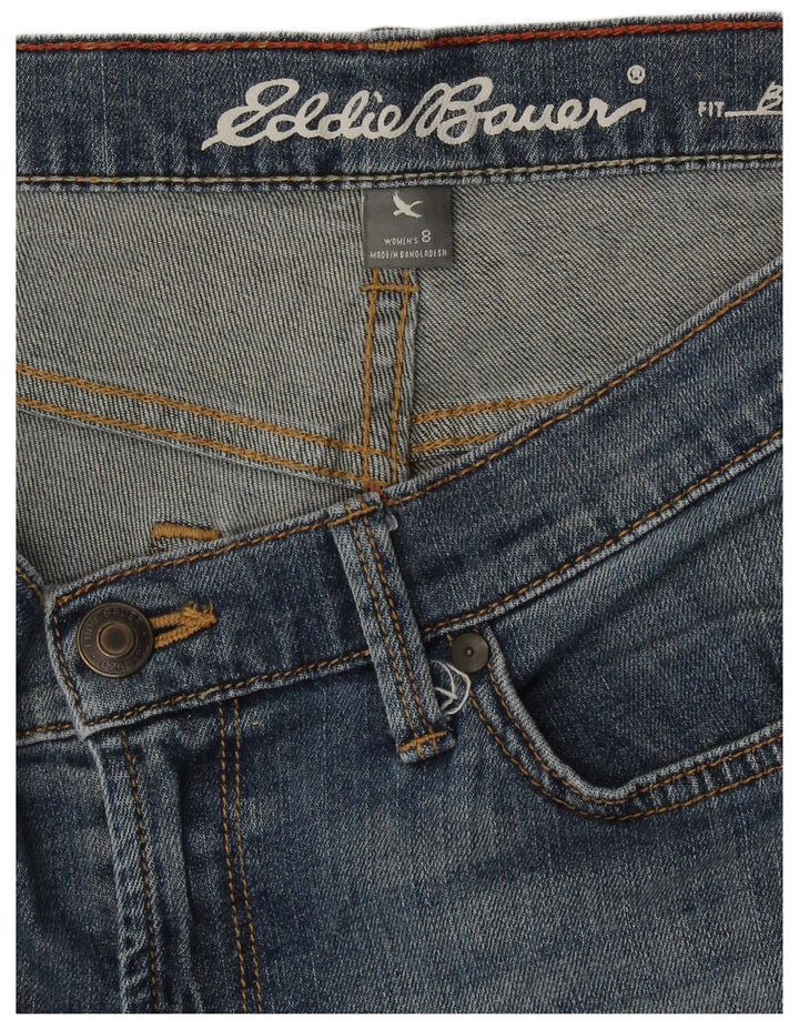 Eddie Bauer Womens Boyfriend Denim Shorts US 8 Medium W32  Blue Cotton