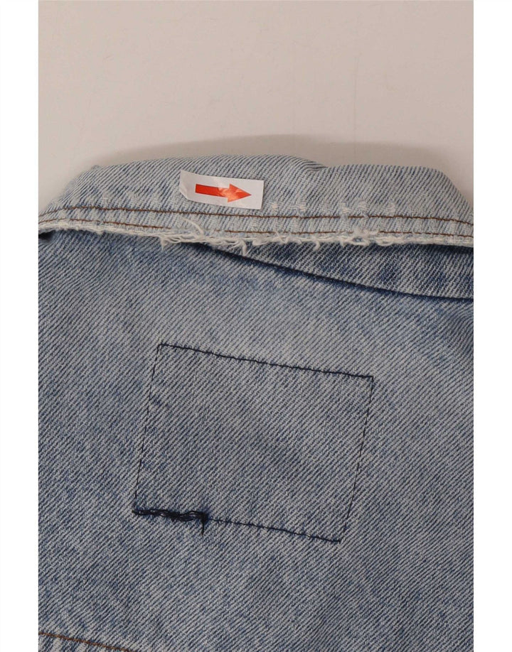 Casucci Mens Denim Jacket UK 40 Large Blue Cotton