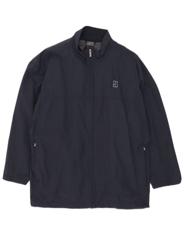 Nike Mens Tracksuit Top Jacket UK 42/44 Large Navy Blue