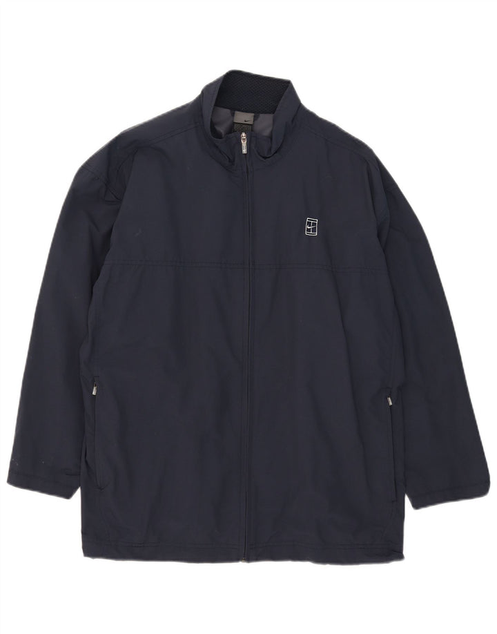 Nike Mens Tracksuit Top Jacket UK 42/44 Large Navy Blue