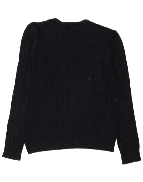 Marks & Spencer Mens Blue Harbour Crew Neck Jumper Sweater Small Navy