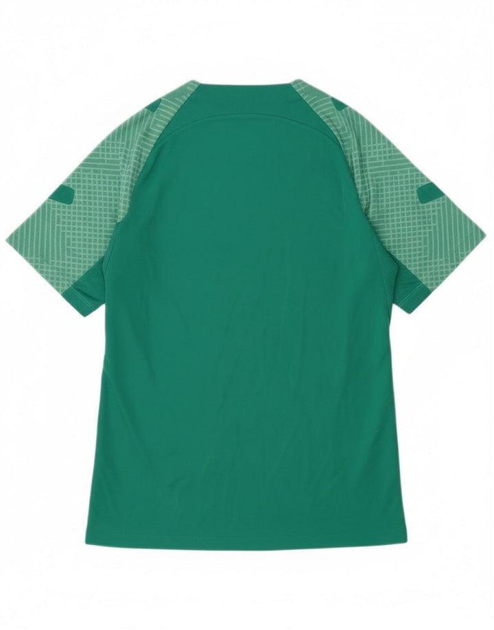 Nike Mens Dri Fit Slim Fit T-Shirt Top Small Green Polyester