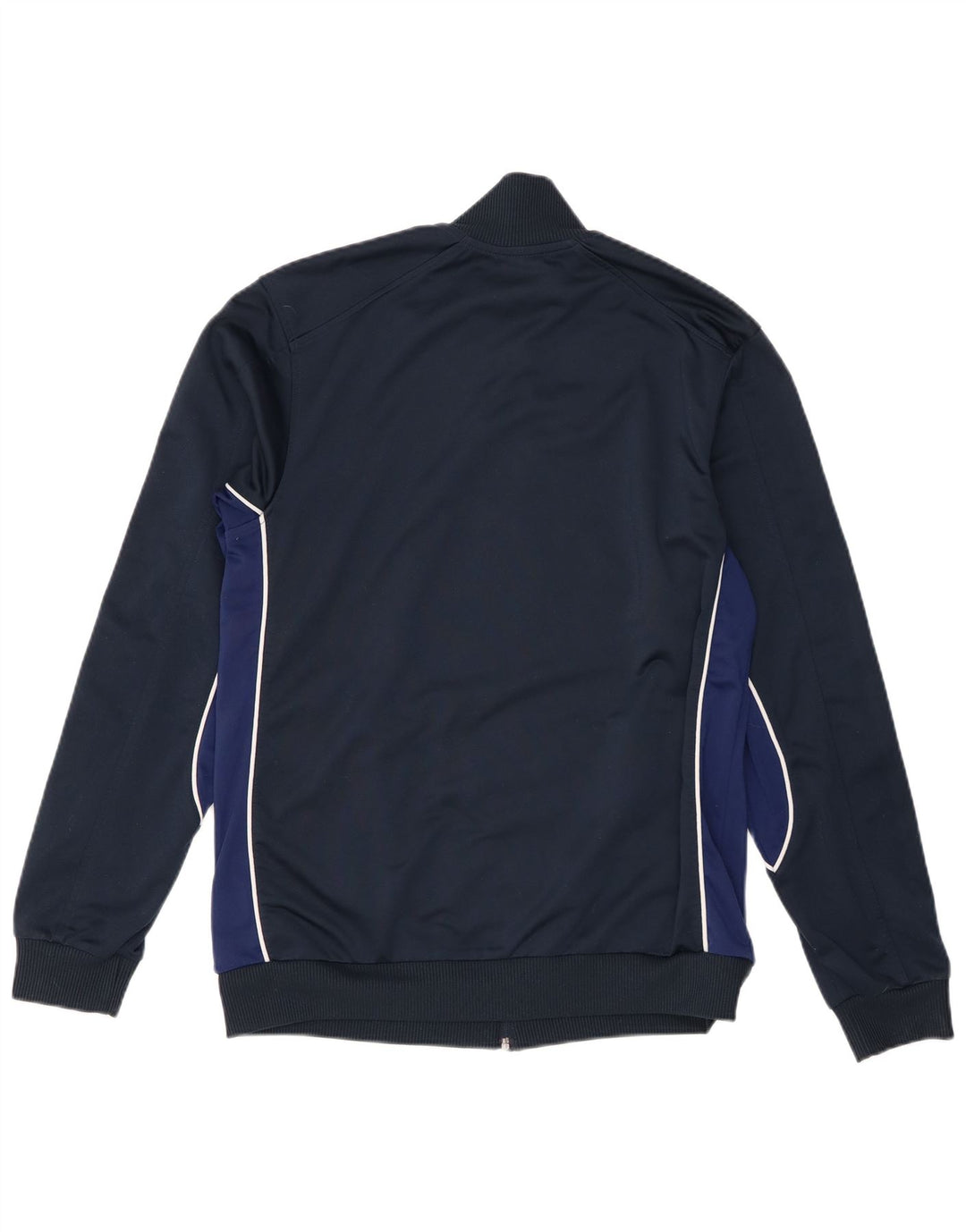 Adidas Mens Tracksuit Top Jacket UK 40/42 Medium Navy Blue Colourblock