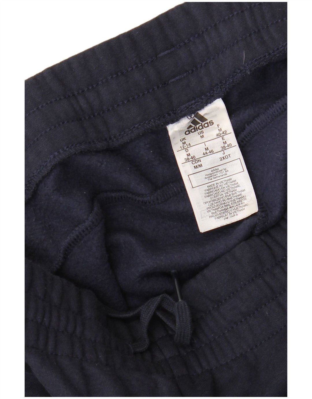 ADIDAS Womens Tracksuit Trousers Joggers UK 12/14 Medium  Navy Blue