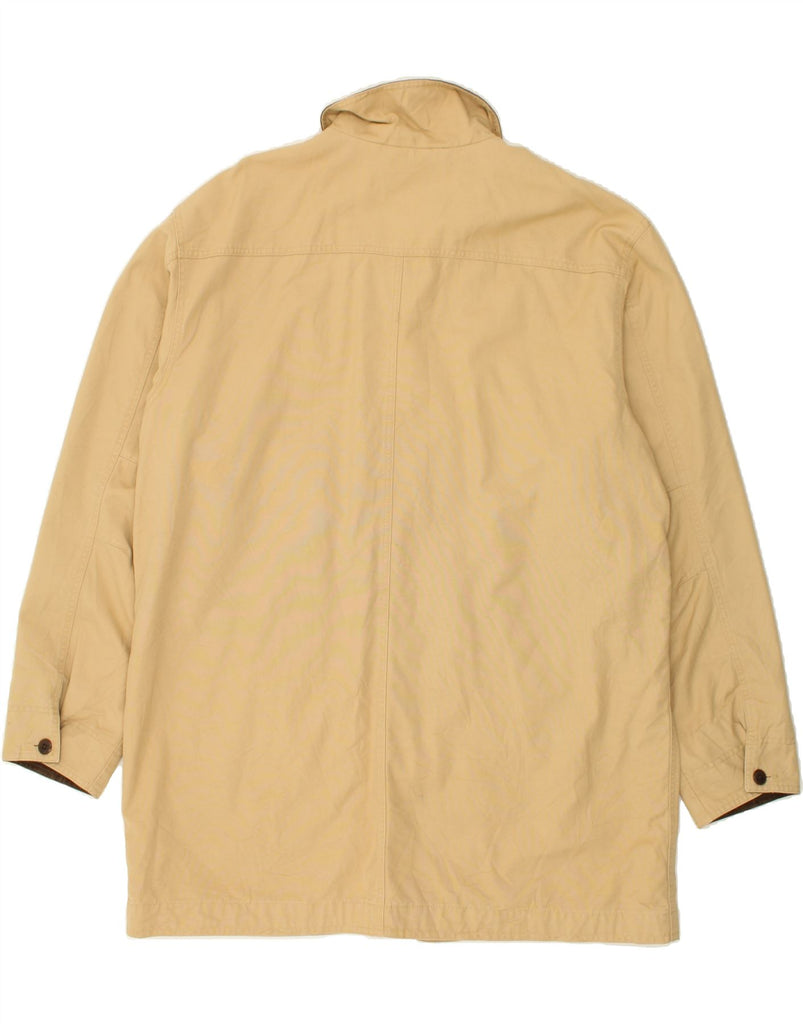 L.L.BEAN Mens Tall Overcoat UK 44 2XL Beige Cotton | Vintage L.L.Bean | Thrift | Second-Hand L.L.Bean | Used Clothing | Messina Hembry 