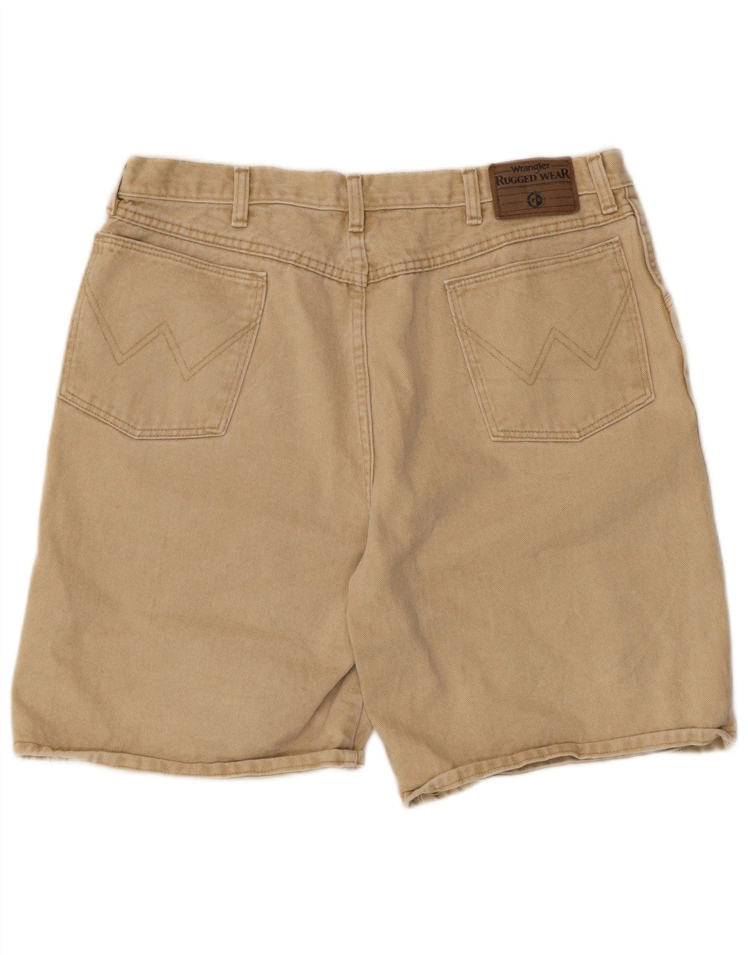 WRANGLER Mens Denim Shorts W38 XL Beige Cotton