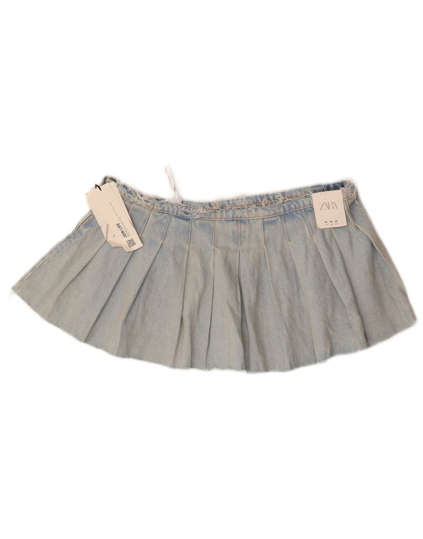 Zara Womens Mini Denim Skirt Medium W28  Blue Cotton