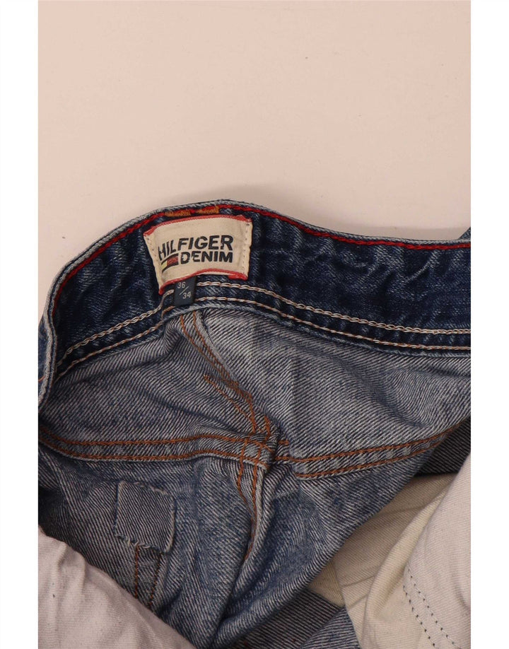 Tommy Hilfiger Mens Straight Jeans W36 L34 Blue Cotton