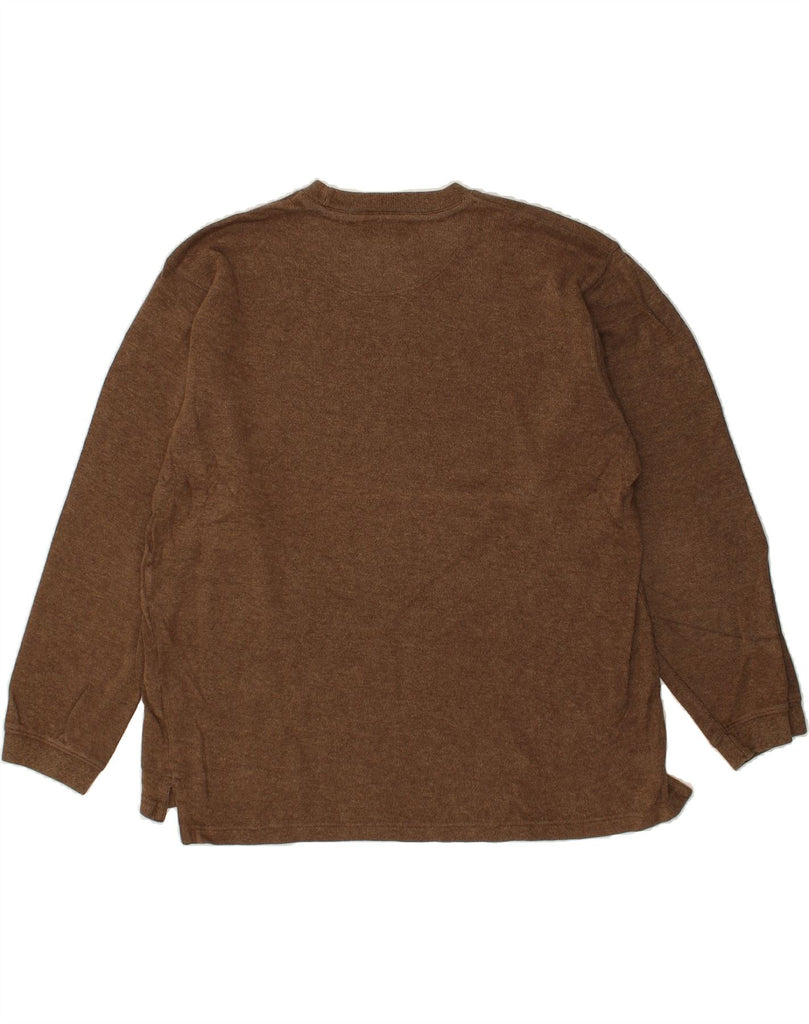 EDDIE BAUER Mens Sweatshirt Jumper Medium Brown Cotton Vintage Eddie Bauer and Second-Hand Eddie Bauer from Messina Hembry 