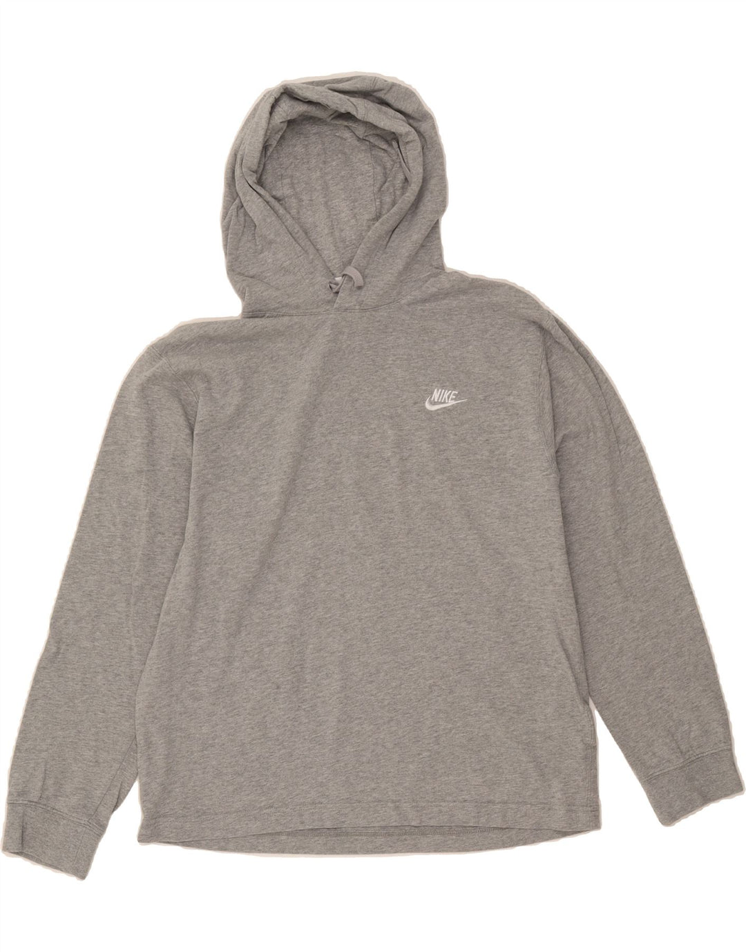 NIKE Womens Hoodie Jumper UK 14 Medium Grey Cotton Vintage Nike and Second-Hand Nike from Messina Hembry 