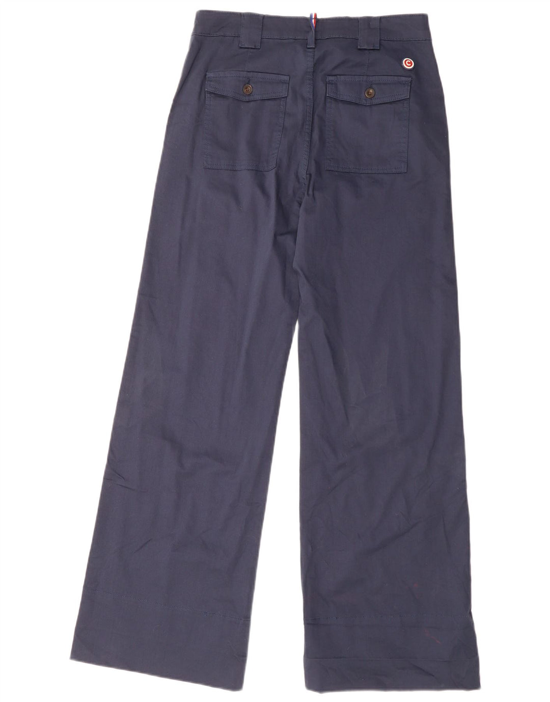 COLMAR Womens Wide Leg Capri Trousers IT 42 Medium W30 L21 Navy Blue