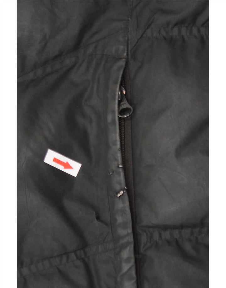 Nike Mens Graphic Padded Jacket UK 38 Medium Black Polyester