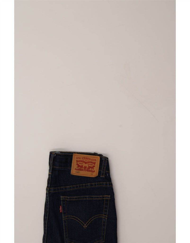 LEVI'S Girls 510 Skinny Jeans 13-14 Years W26 L30 Navy Blue Cotton Vintage Levi's and Second-Hand Levi's from Messina Hembry 
