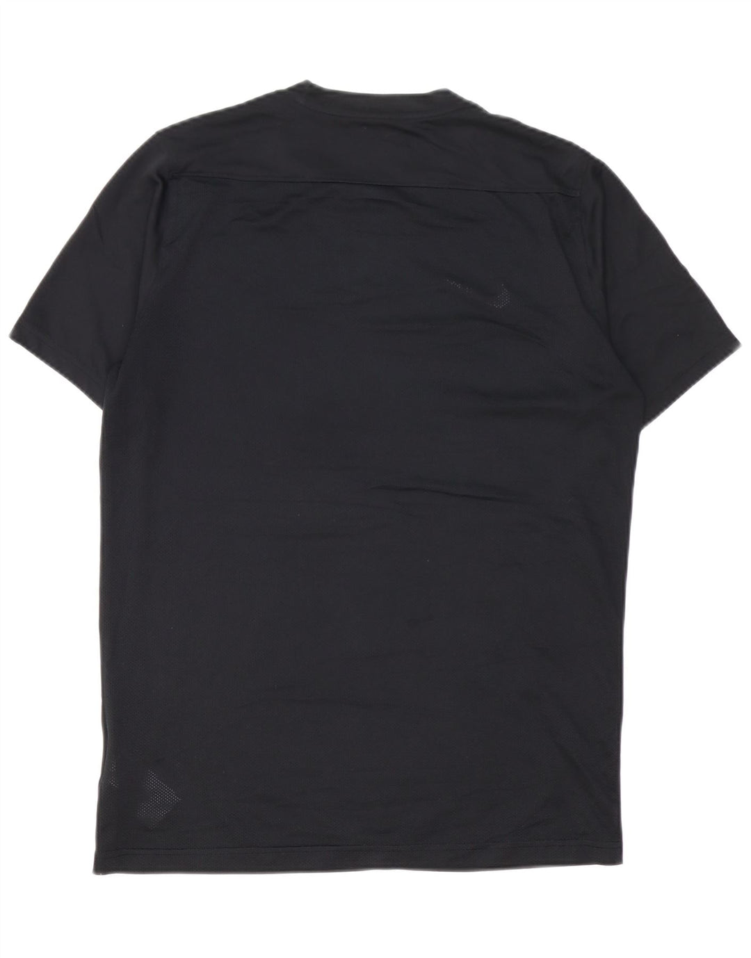 NIKE Mens Dri Fit T-Shirt Top Large Black Polyester