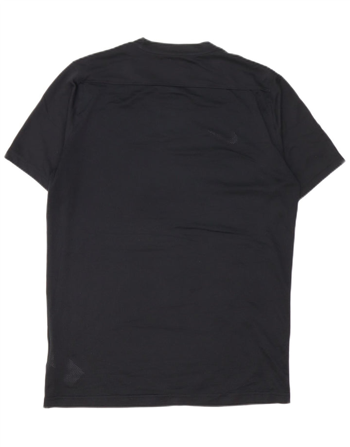 NIKE Mens Dri Fit T-Shirt Top Large Black Polyester