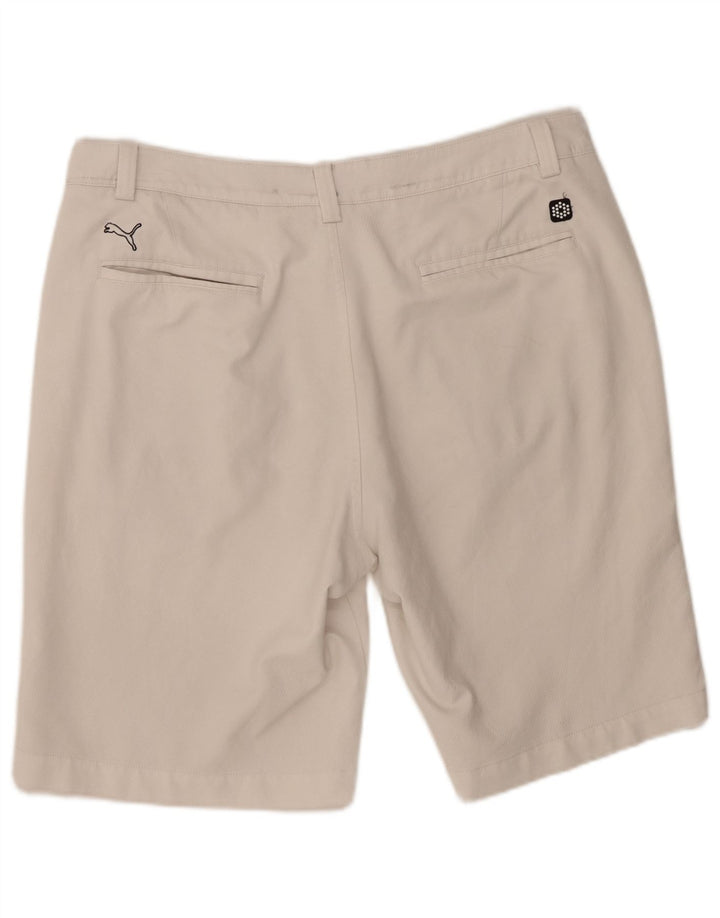 Puma Mens Chino Shorts W36 Large White Polyester