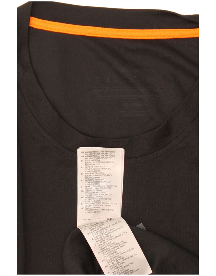 Adidas Mens Graphic T-Shirt Top Medium Black Polyester