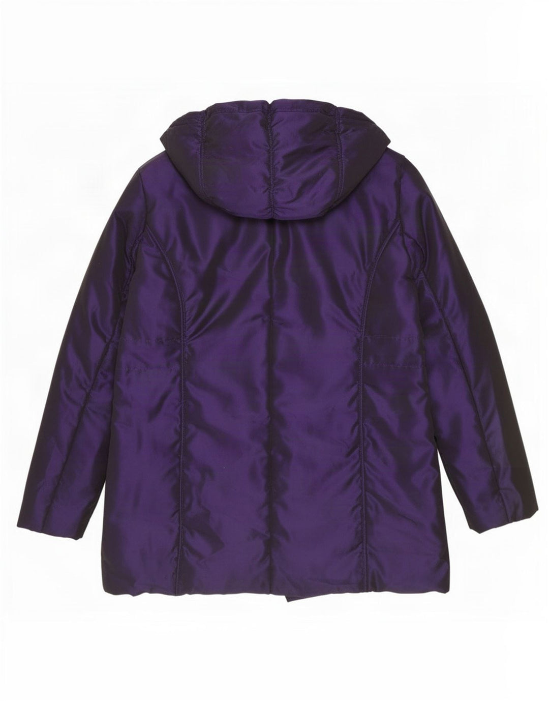 Paco Boutique Womens Oversized Padded Coat UK 16 Large Purple Polyester