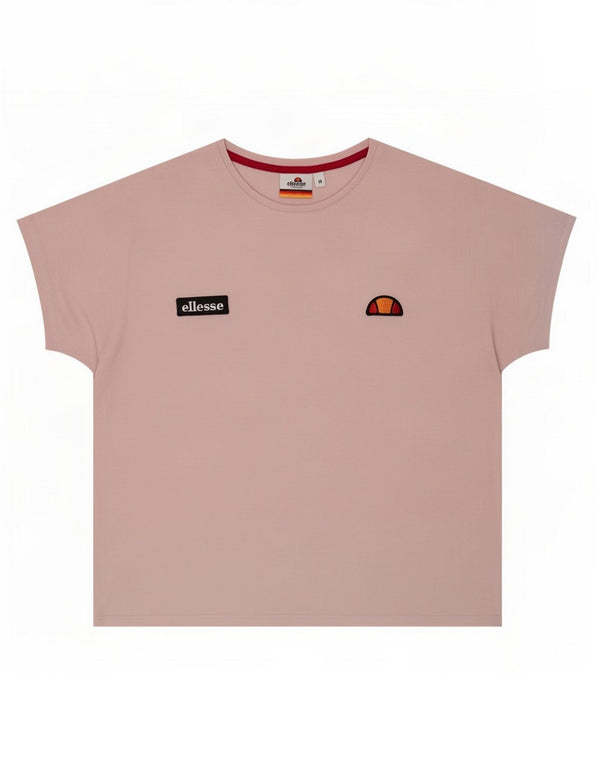 Ellesse Womens T-Shirt Top UK 14 Medium Pink Cotton