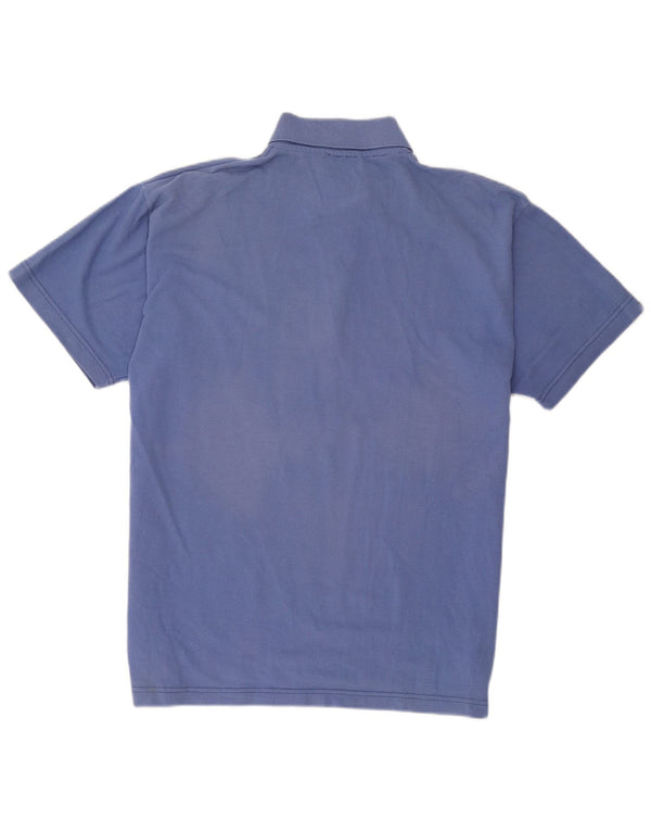 Adidas Mens Polo Shirt Large Blue Cotton