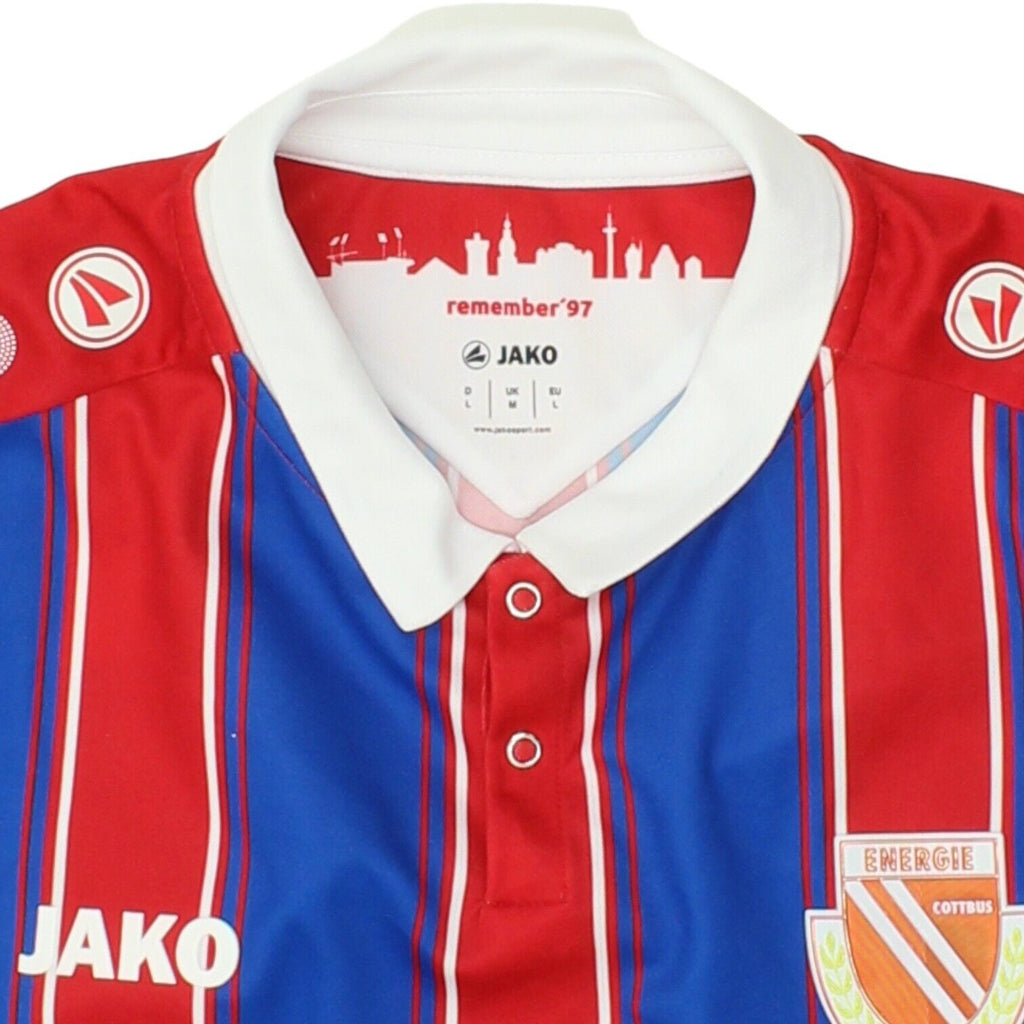 Energie Cottbus 2017-18 Jako Mens Home Shirt | German Football Sportswear | Vintage Messina Hembry | Thrift | Second-Hand Messina Hembry | Used Clothing | Messina Hembry 