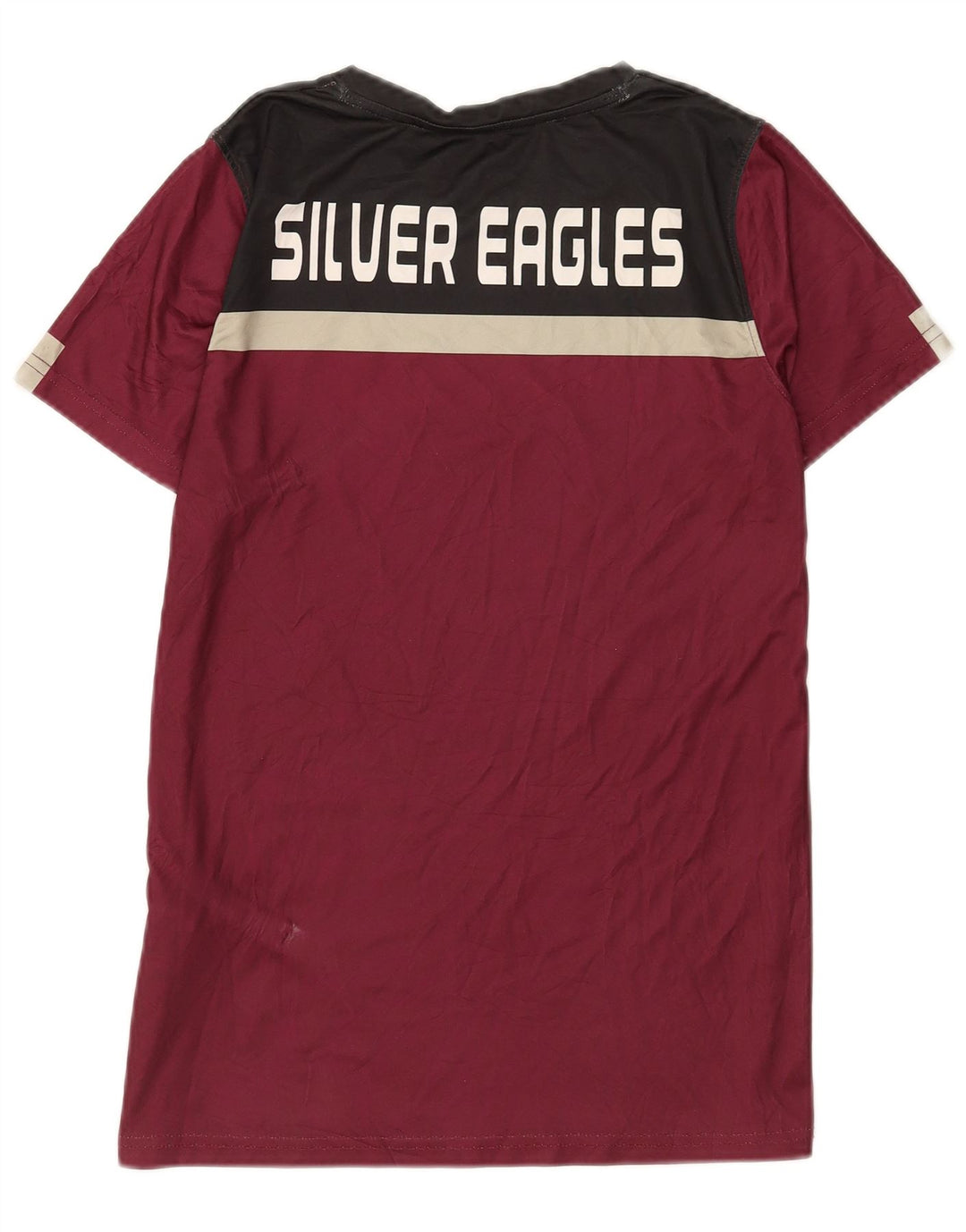 Under Armour Mens Graphic T-Shirt Top Large Burgundy Colourblock Polyester