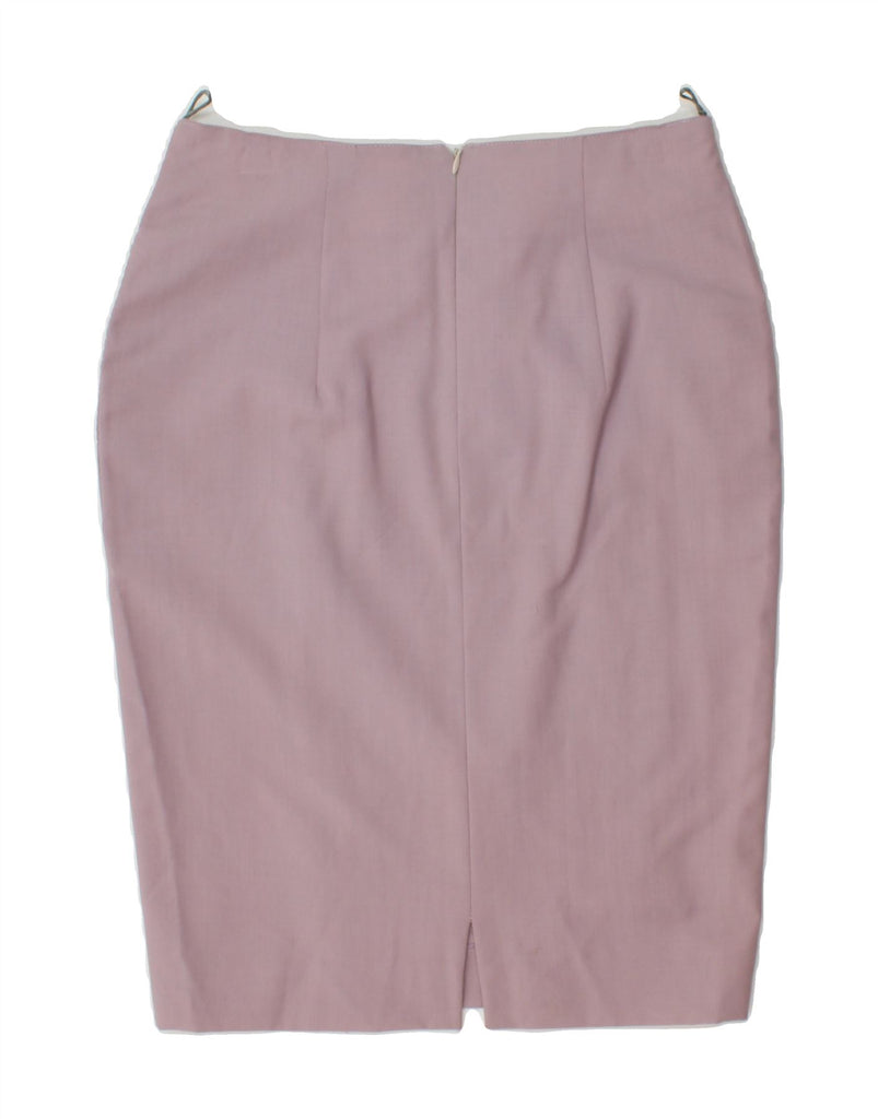 VINTAGE Womens High Waist Pencil Skirt IT 46 Large W28 Purple Vintage Vintage and Second-Hand Vintage from Messina Hembry 