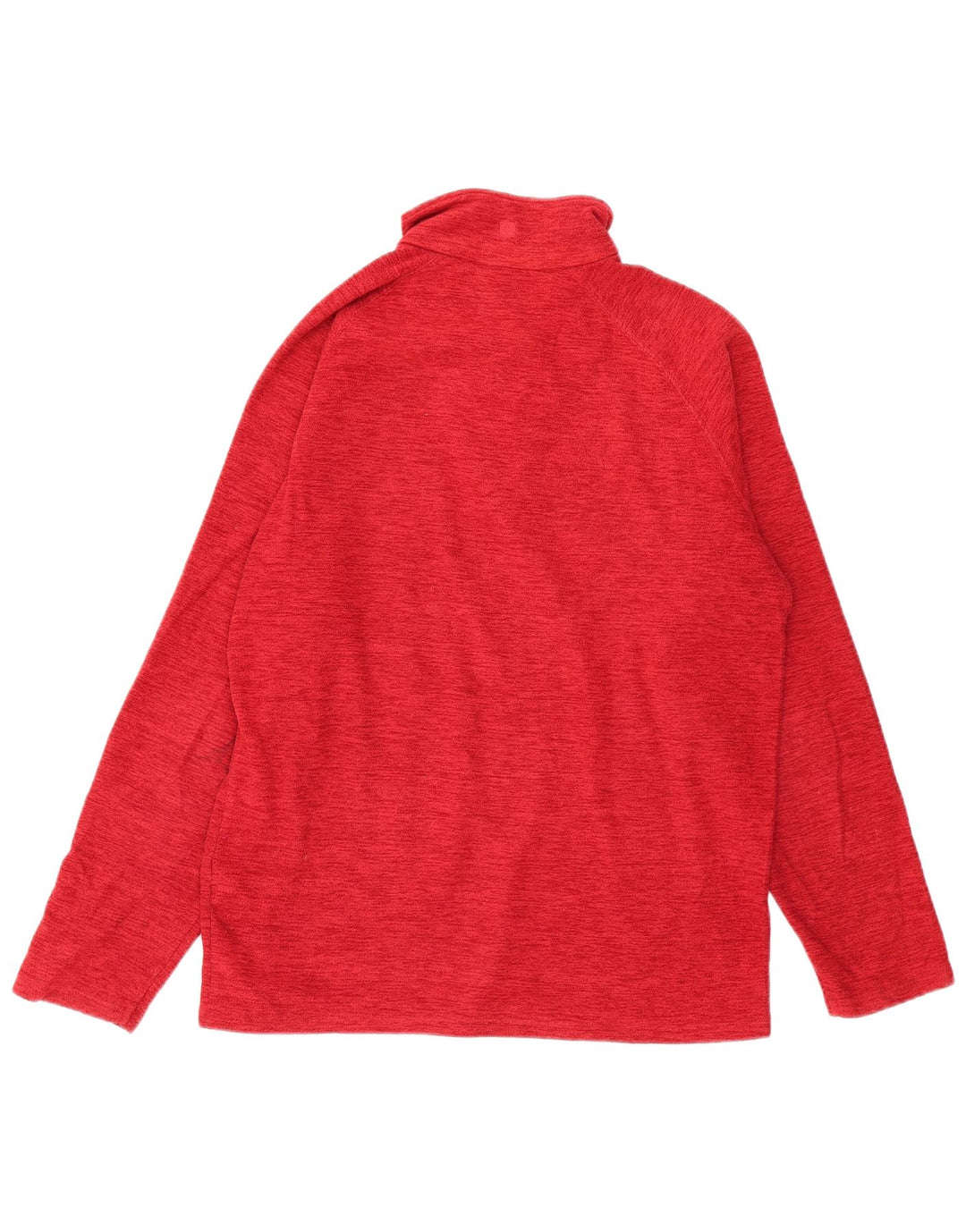 Mountain Warehouse Mens Zip Neck Fleece Jumper Medium Red Flecked Polyester