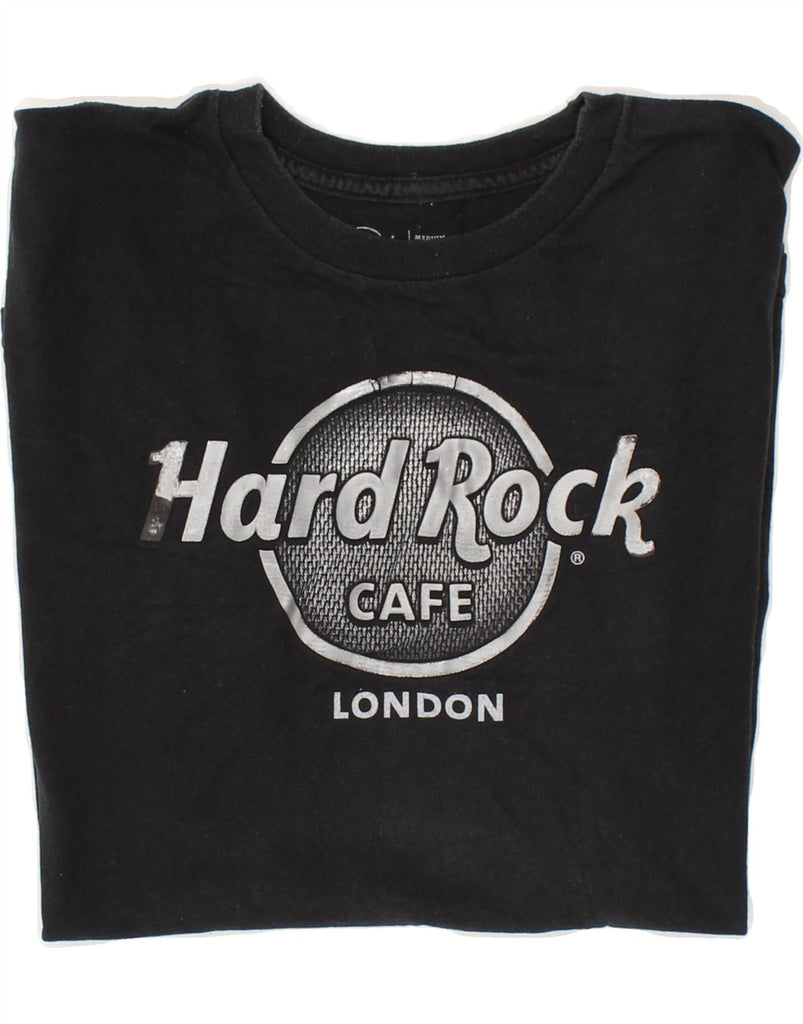 HARD ROCK CAFE Mens London Graphic T-Shirt Top Medium Black Cotton | Vintage Hard Rock Cafe | Thrift | Second-Hand Hard Rock Cafe | Used Clothing | Messina Hembry 