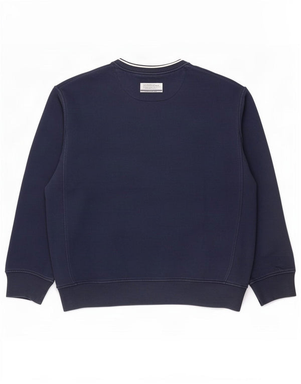 Nike Mens Graphic Sweatshirt Jumper UK 45/47 XL Navy Blue Cotton