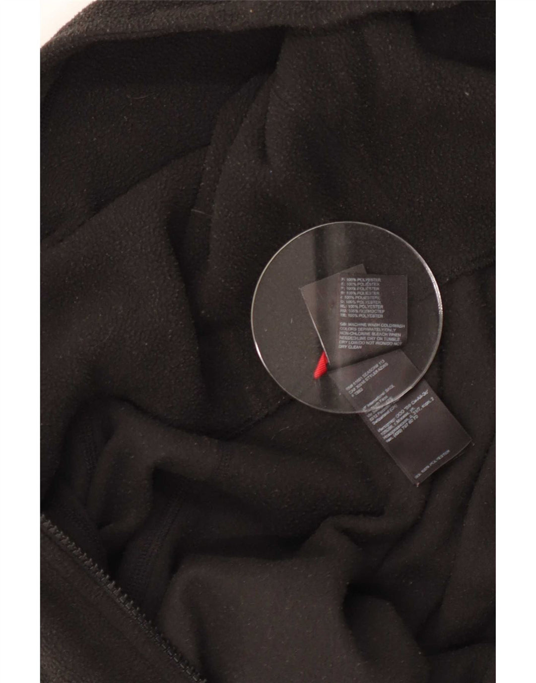 The North Face Womens Hooded Fleece Jacket UK 12 Medium Black Polyester